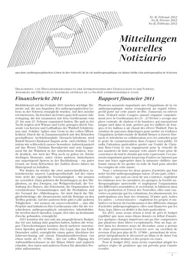 Schweizer Mitteilungen - Februar 2012
