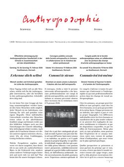 Antroposofia Svizzera – gennaio 2026