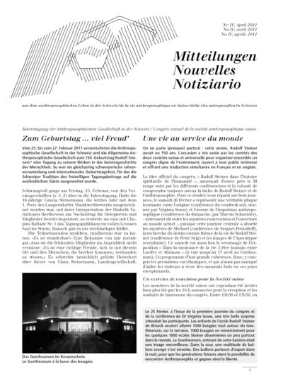 Schweizer Mitteilungen - April 2011