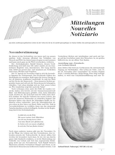 Schweizer Mitteilungen - November 2011