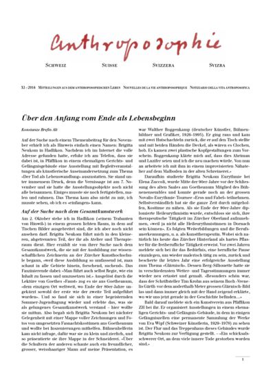 Schweizer Mitteilungen - November 2014