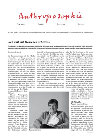 Schweizer Mitteilungen - November 2018