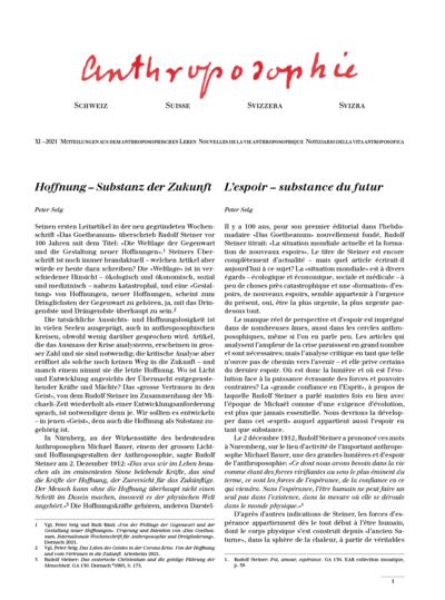 Schweizer Mitteilungen – November 2021