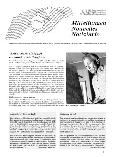 Schweizer Mitteilungen - Juli 2012