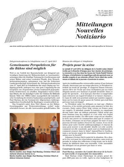 Schweizer Mitteilungen - Juni 2013
