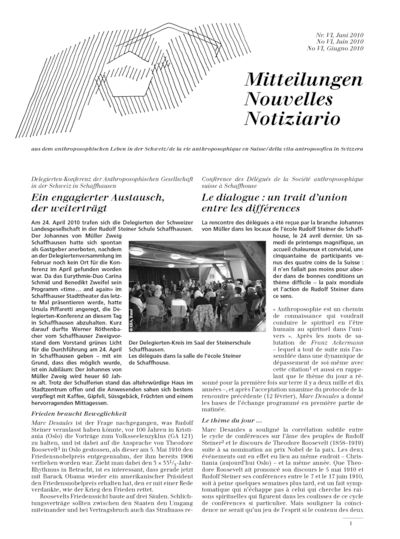 Schweizer Mitteilungen - Juni 2010
