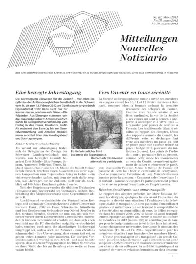 Schweizer Mitteilungen - März 2012