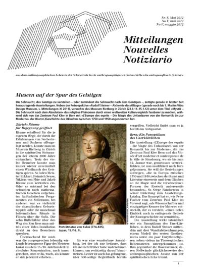 Schweizer Mitteilungen - Mai 2012