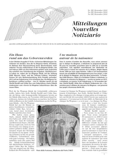 Schweizer Mitteilungen - Dezember 2010
