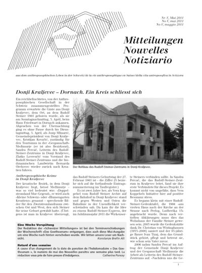Schweizer Mitteilungen - Mai 2011