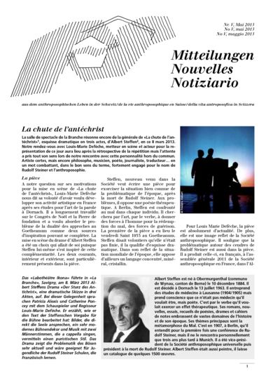 Schweizer Mitteilungen - Mai 2013