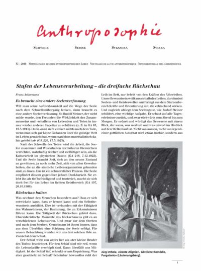Schweizer Mitteilungen - November 2016