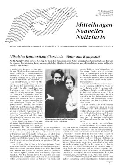 Schweizer Mitteilungen - Juni 2011