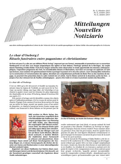 Schweizer Mitteilungen - Oktober 2013