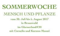 Sommerwochen Mensch und Pflanze