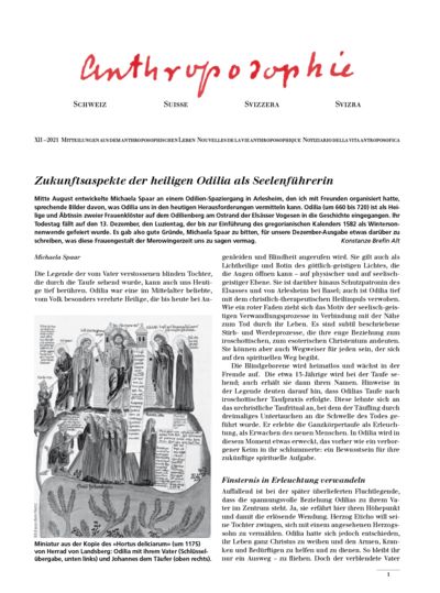 Schweizer Mitteilungen – Dezember 2021