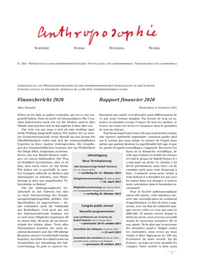Schweizer Mitteilungen – Februar 2021