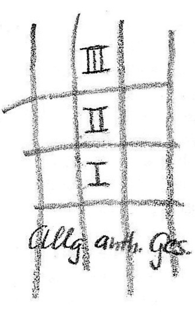 Rudolf Steiner, drawing dated 27th december 1923